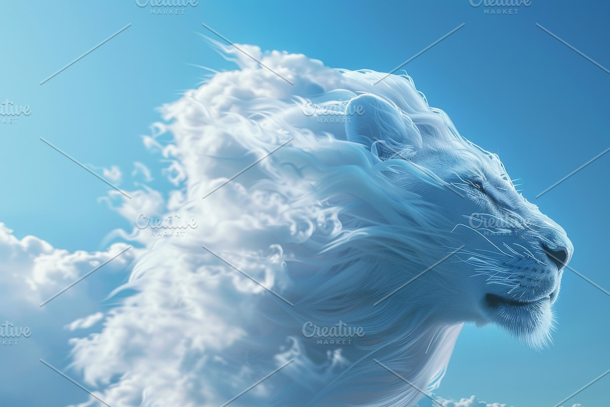 90 Clouds animals against a blue sky, an Animal Illustration by Handmadefont (Photo 28 of 64)