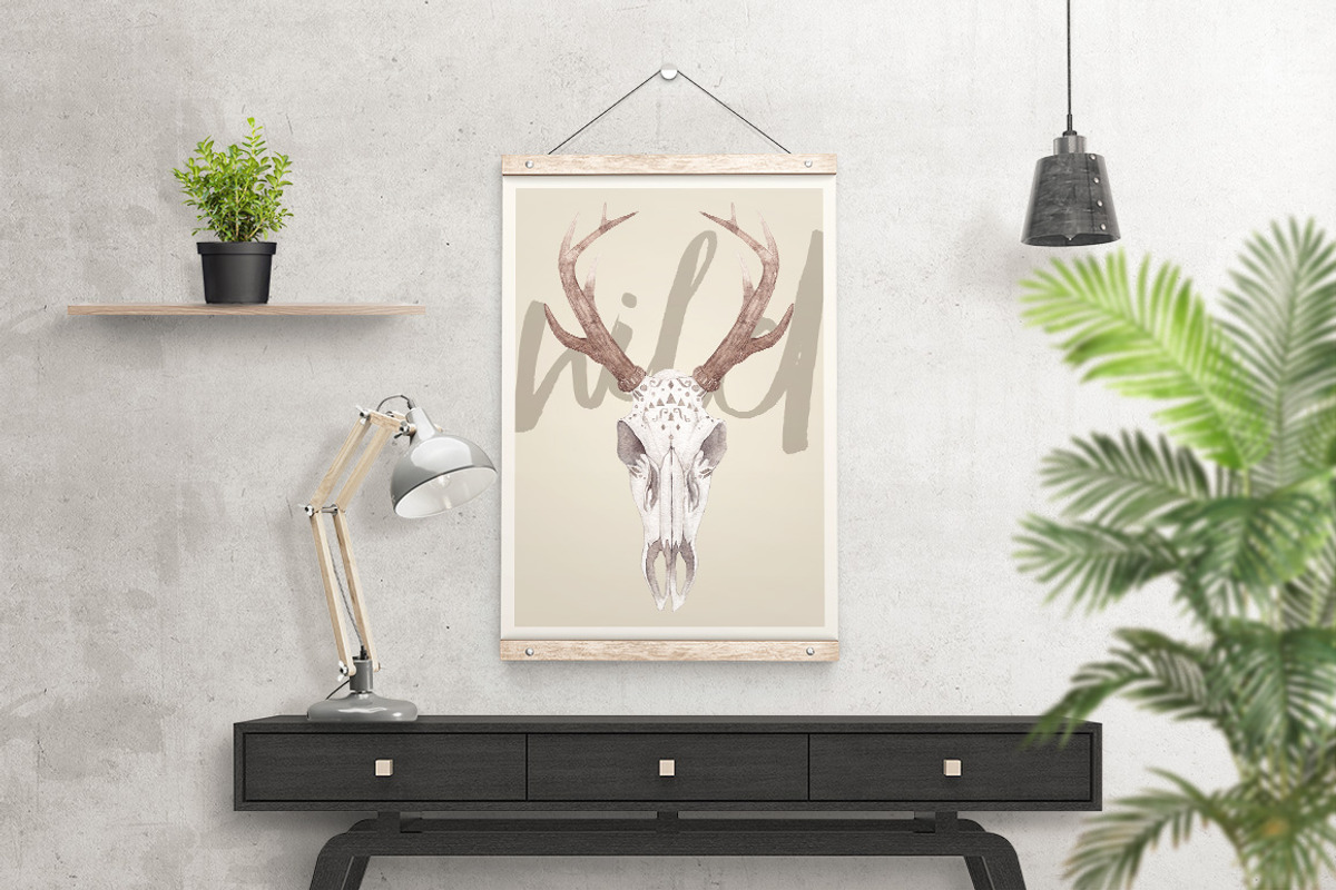 BOHO SKULLS watercolor set, an Illustration by Natali Smolova (Photo 6 of 7)