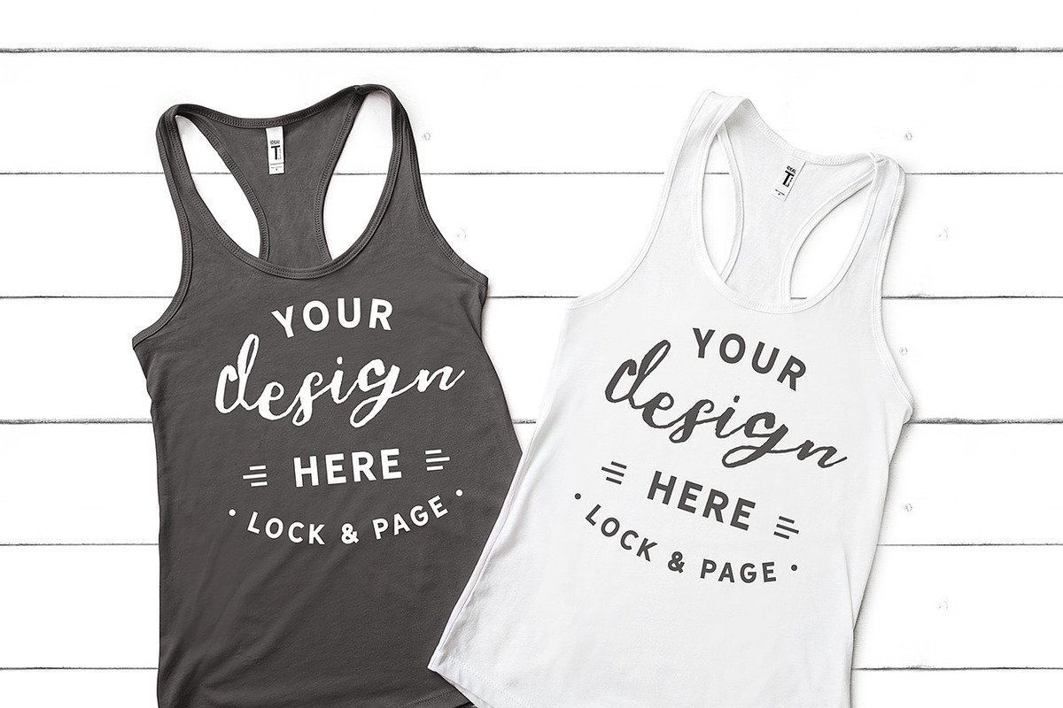 Next Level 1533 Tank Mockup Bundle, a Shirt Mockup by lock and page (Photo 16 of 35)