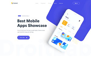 Exoland - App Landing Page