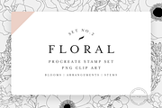 20+ Floral Stamps for Procreate Vol2, a Brush Add-On by SorrDesign (Thumbnail 1 of 5)