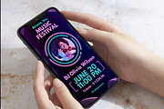 Neon Music Festival Instagram Story, a Templates & Theme by TemplateCastleStore (Thumbnail 8 of 9)