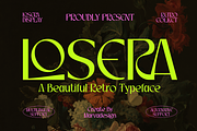 Losera - A Beautiful Retro, a Sans Serif Font by Marvadesign (Thumbnail 1 of 7)