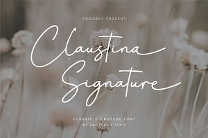 Claustina Signature Font