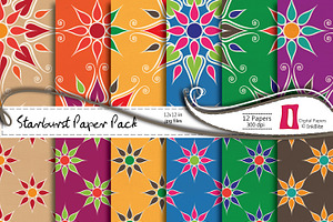 Starburst Digital Paper Pack