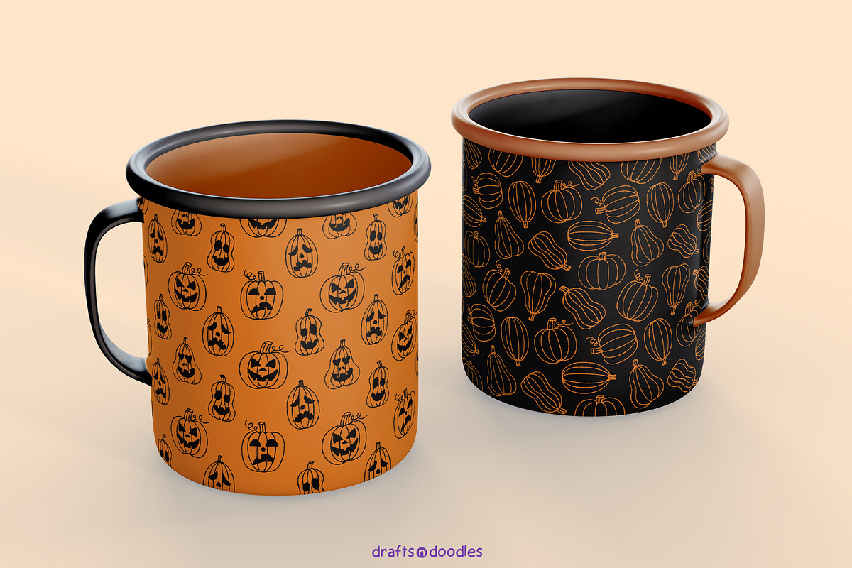 Halloween Line Art Graphics Set, a Pattern Graphic by Drafts n Doodles (Photo 9 of 12)
