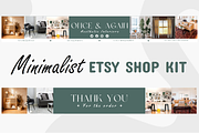 Minimalist Etsy Shop Kit, a Stationery Template by Local Marketing Templates (Thumbnail 1 of 3)
