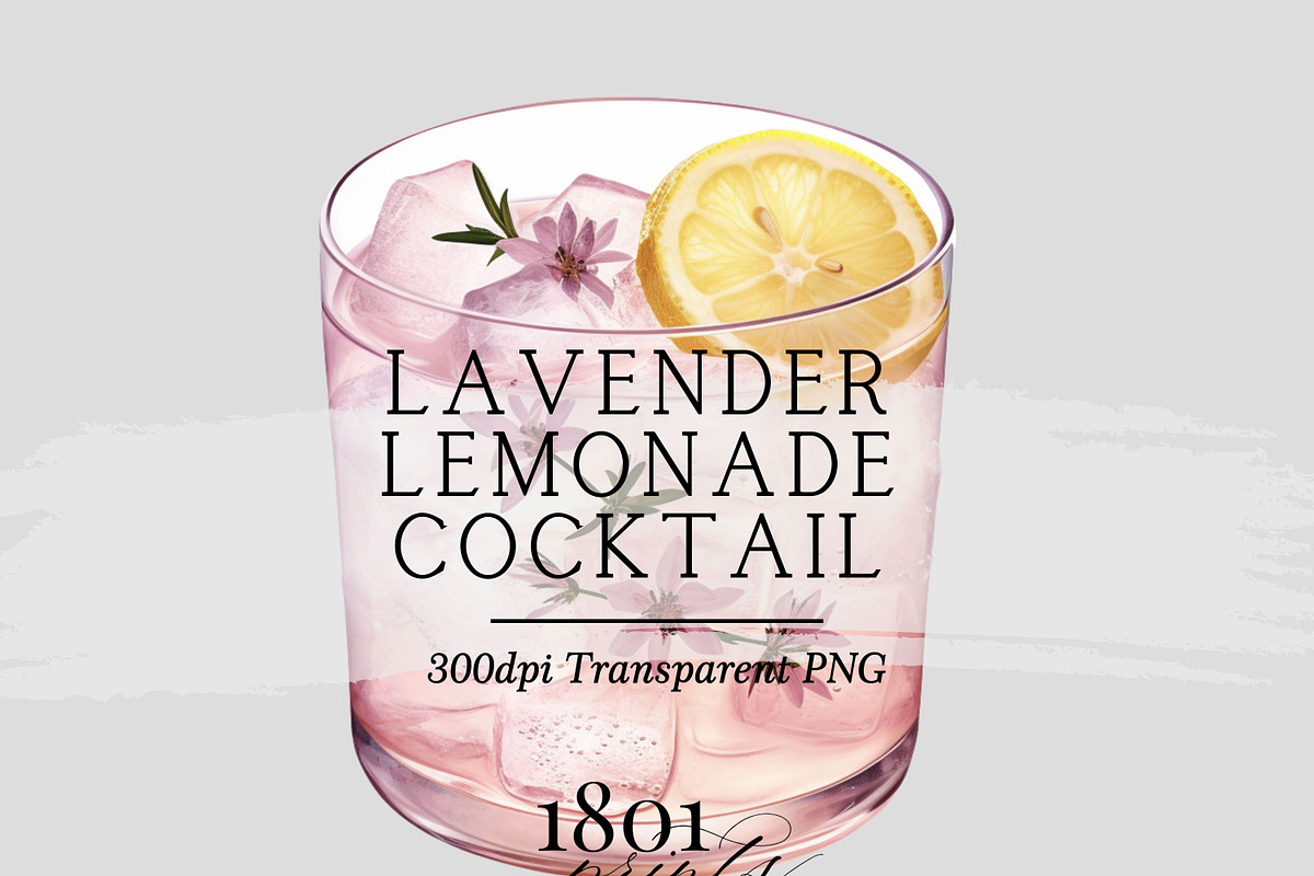 Lavender Lemonade Cocktail, an Illustration by 1801Prints (Photo 1 of 4)