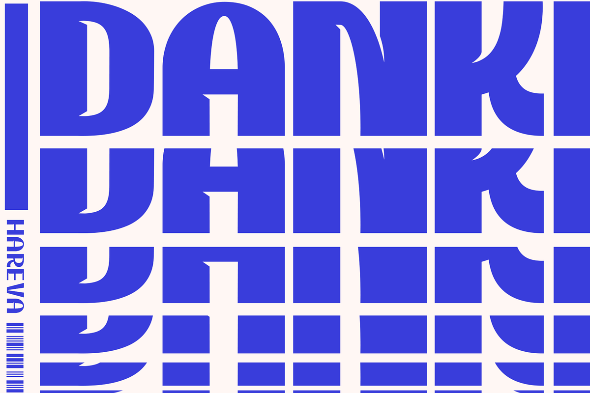 Hareva - Sleek Retro Sans, a Sans Serif Font by Mofr 24 (Photo 15 of 15)