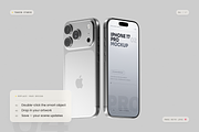 iPhone 17 Pro Mockup, an iPhone Mockup by Toasin Studio (Thumbnail 4 of 7)