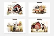 On The Farm Watercolor Collection, an Animal Illustration by artsy-fartsy (Thumbnail 6 of 11)
