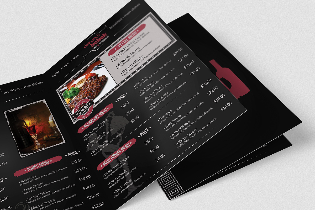 Desparado Bebek Cafe Menu, a Flyer Template by fatihakdemir (Photo 5 of 5)
