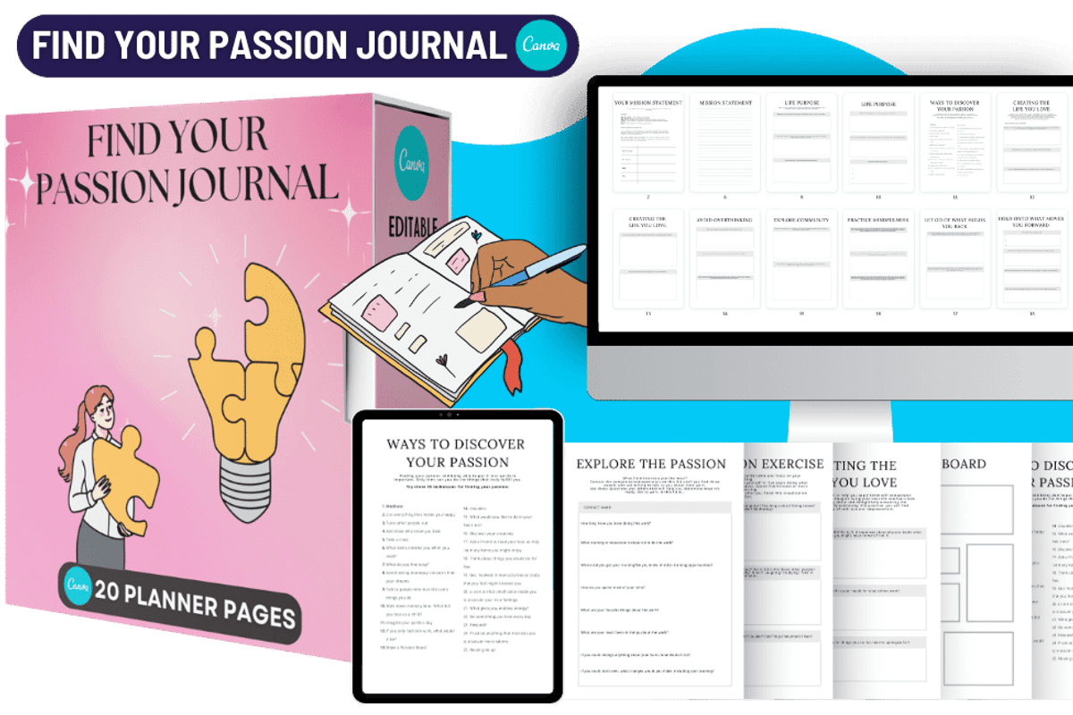 Bundle HOT Editable Digital Planners, a Templates & Theme by Zen Mystique (Photo 3 of 3)