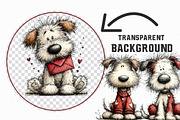 Whimsical Dogs Valentine's Day Clipa, an Illustration by Libby Wishes (Thumbnail 2 of 6)