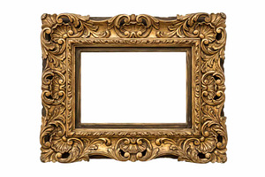 Old Golden Picture Frame, a School & Education Photo by VetalStock