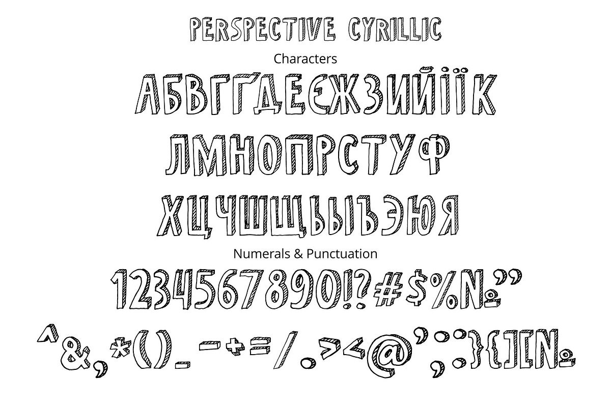 Perspective Font preview 3