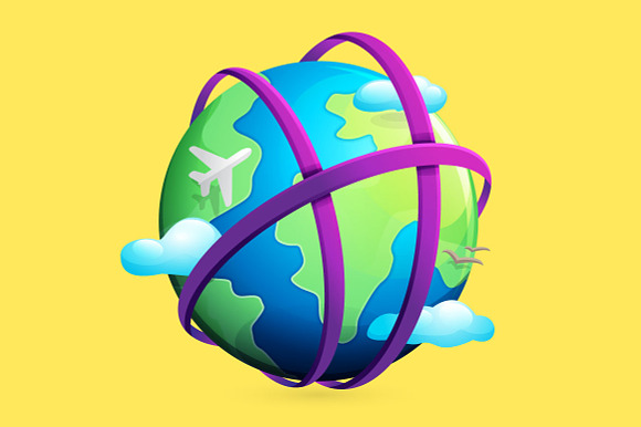 H Letter Logo And Earth