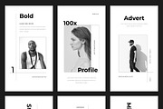 Monochrome Instagram Stories, a Social Media Template by Filip Studio (Thumbnail 2 of 2)
