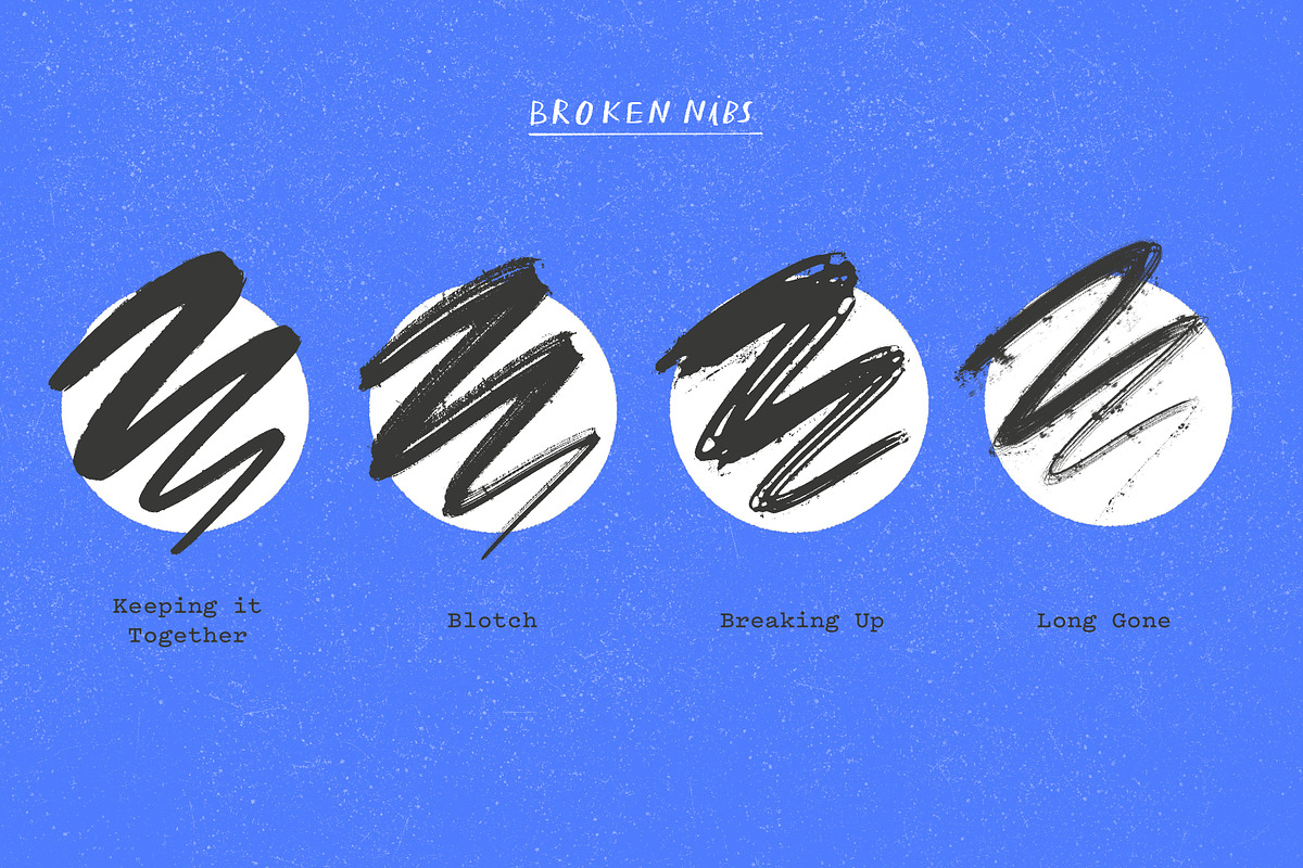 Imperfect Inkers Procreate Brush Set, a Brush Add-On by Idle Letters (Photo 6 of 9)