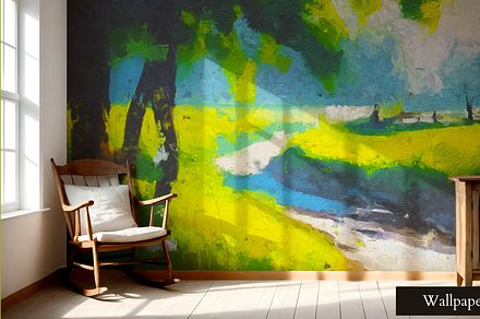 Wallpaper Mockup / Daylight scene, a Product Mockup by Nora Gad