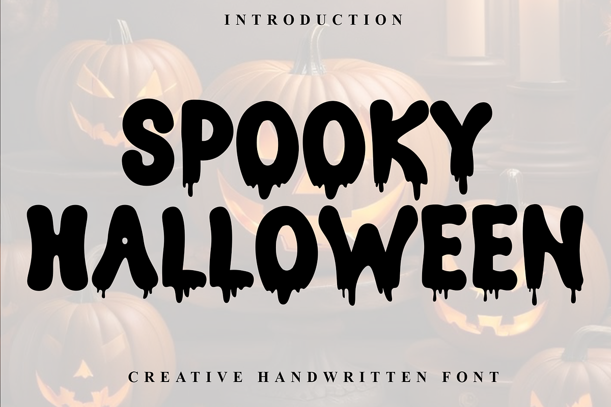 Spooky Halloween, a Script Font by InermediaSTUDIO (Photo 1 of 8)