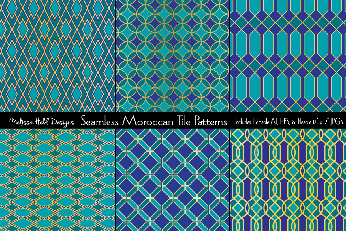 Seamless Moroccan Tile Patterns