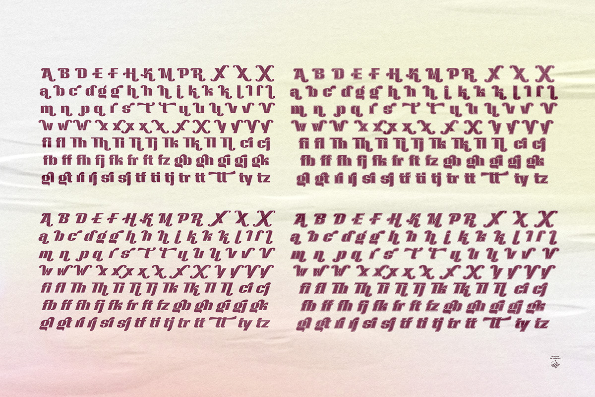 Bolding - Modern Bold Display Shadow, a Sans Serif Font by haniefart (Photo 6 of 12)