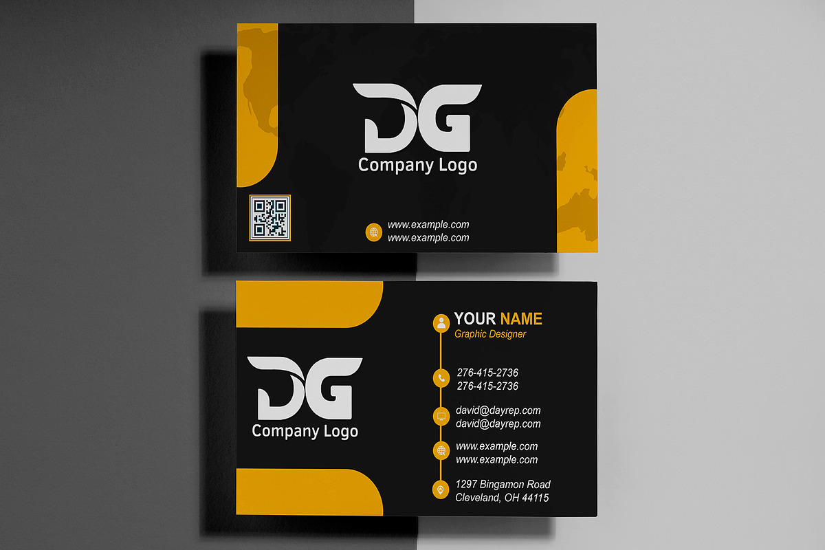 2 Sided Business Card PSD preview 2