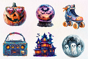 Disco Halloween Clipart, an Illustration by CreationArt (Thumbnail 4 of 5)