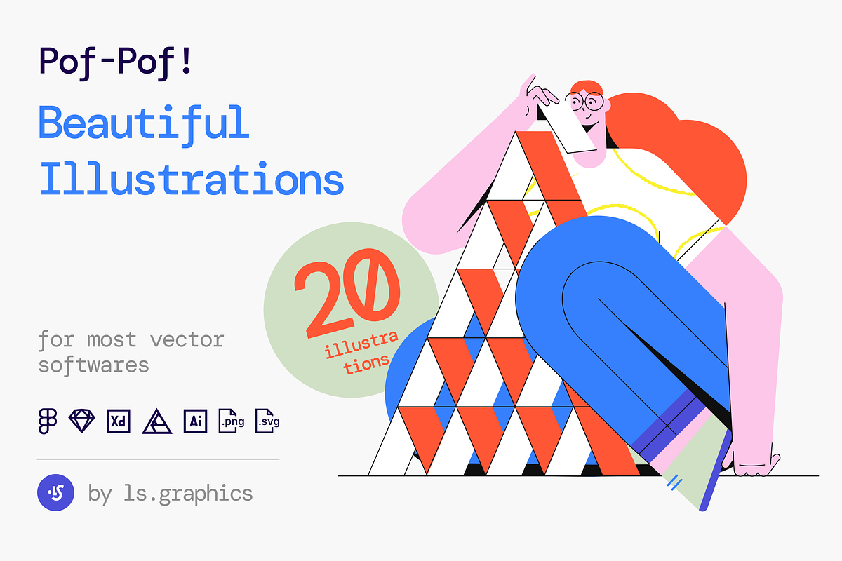 Pof-Pof! Illustration Kit, a Templates & Theme by ls-illustrations (Photo 1 of 6)
