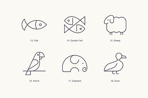 Animals - Outline Icons & Logos