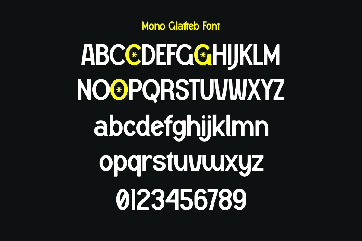 Mono Glafteb - Modern Brand Font, a Sans Serif Font by Iqsiart Studio (Photo 12 of 14)