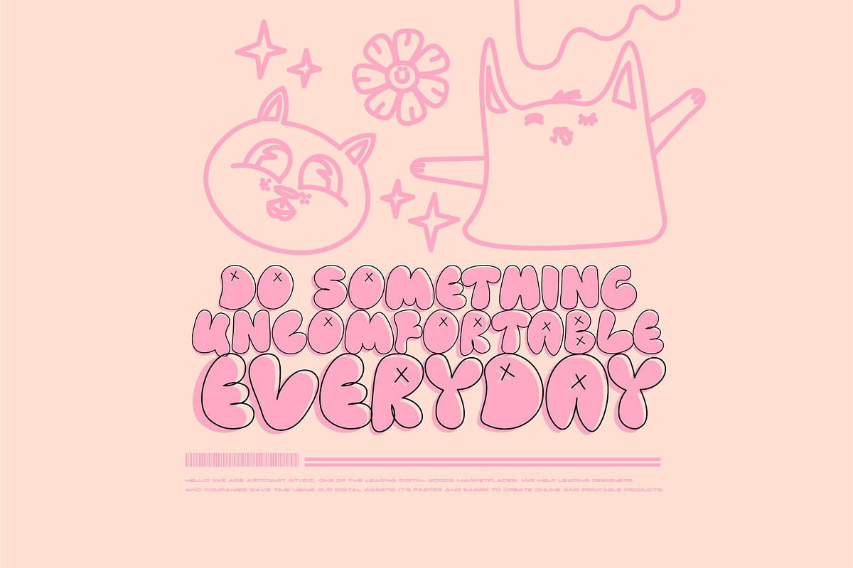 Love Bubble Font, a Font by Artcoast Fonts (Photo 9 of 10)
