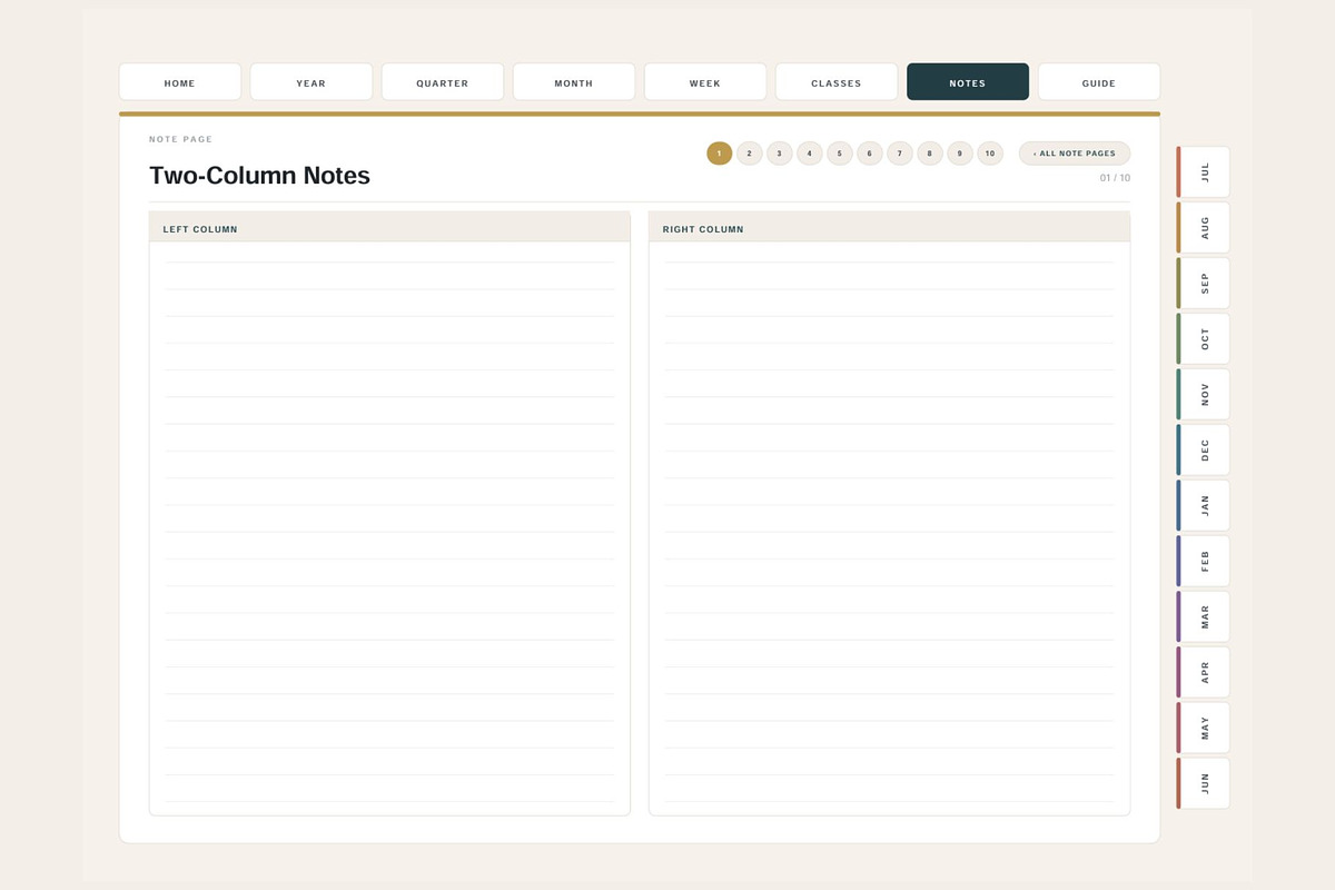 All-in-One Digital Student Planner, a Stationery Template by DigiVara Studio (Photo 18 of 21)