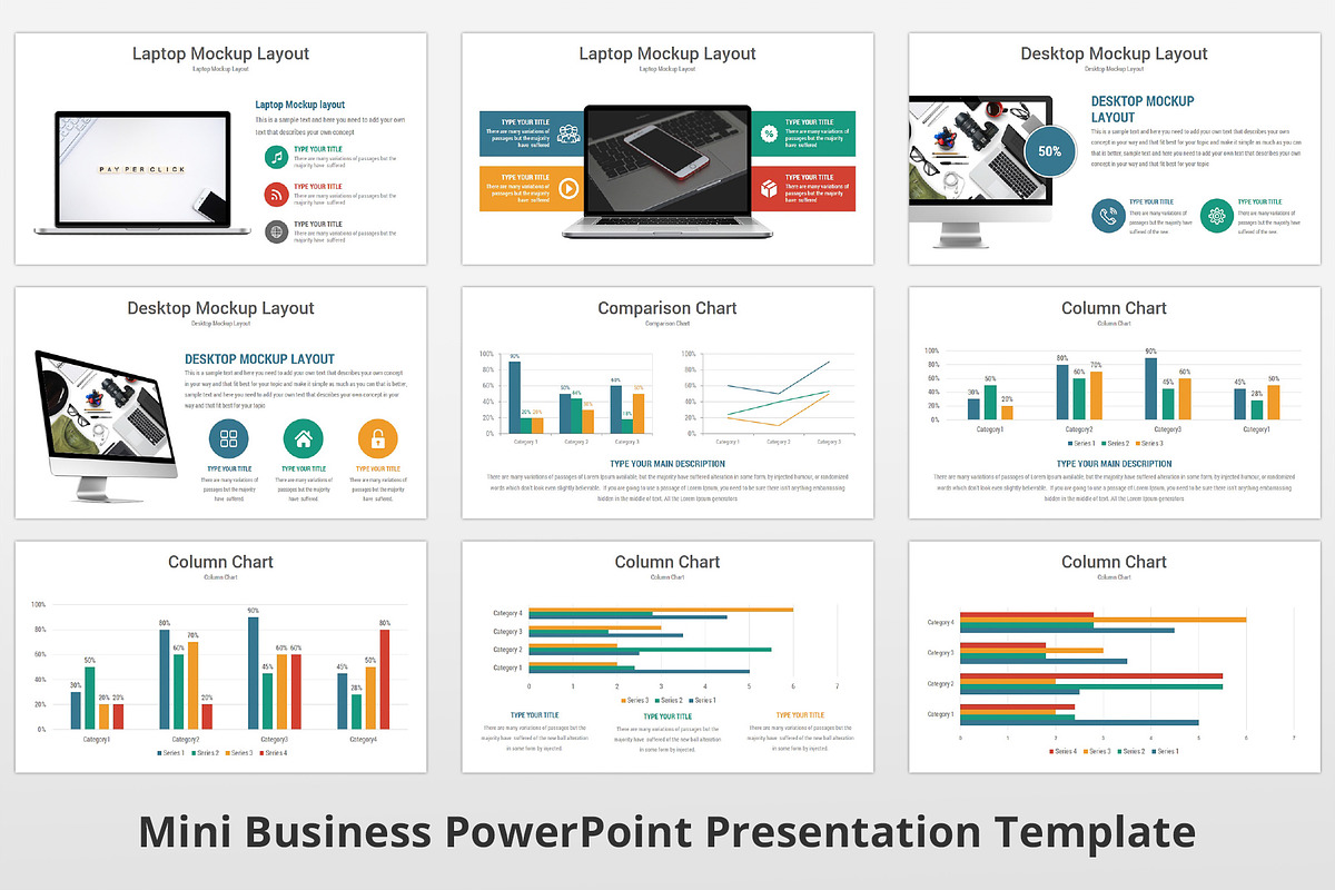 Mini Business PowerPoint Template, a Presentation Template by GraphicStan (Photo 23 of 30)