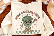 Warm And Cozy Fall Days Acorn PNG, a Seasonal Illustration by CrexoraLab (Thumbnail 1 of 4)