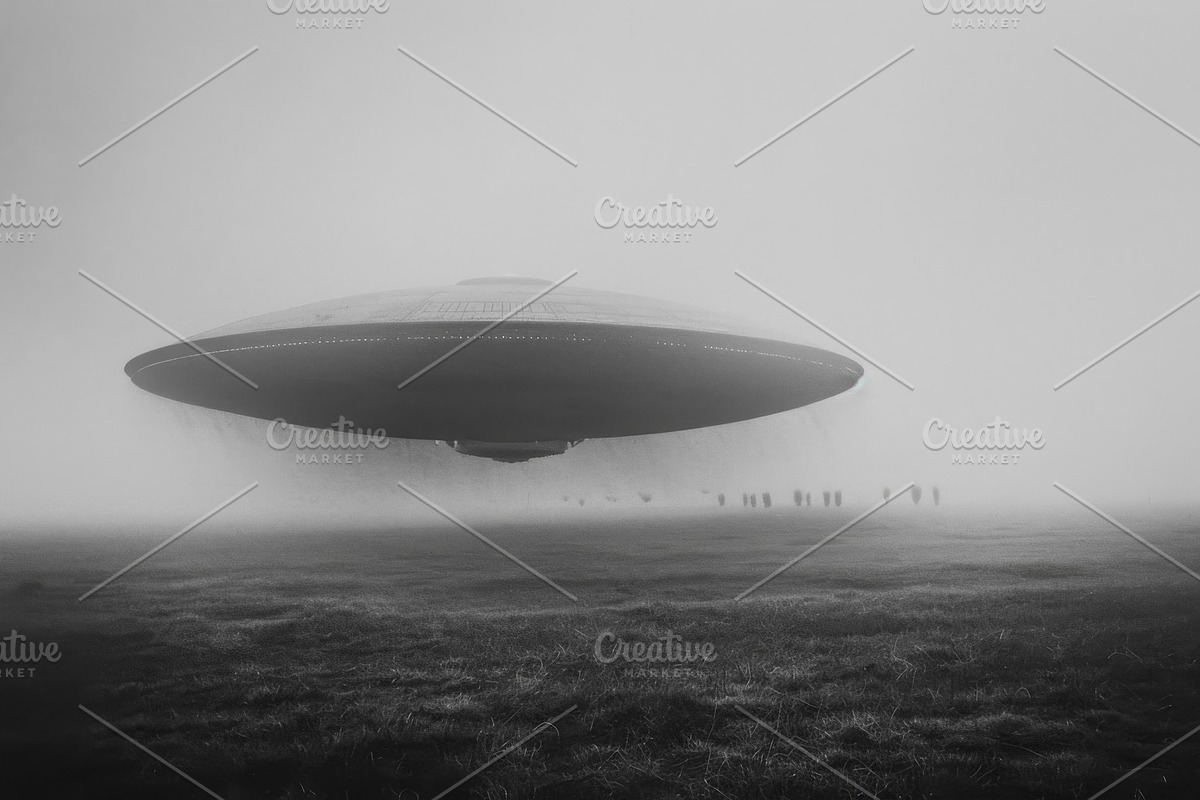 97 UFO objects flying in the sky, a Transportation Photo by Handmadefont (Photo 85 of 101)
