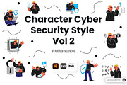 Character Cyber Security Style Vol 2, an Object Graphic by SLAB! Design (Thumbnail 1 of 3)