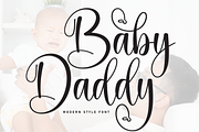 Baby Daddy | Script Font, a Handwritten Font by Scratchones (Thumbnail 1 of 9)
