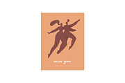 Abstract Matisse people set, cards, a Person Illustration by PaperTrident (Thumbnail 7 of 9)
