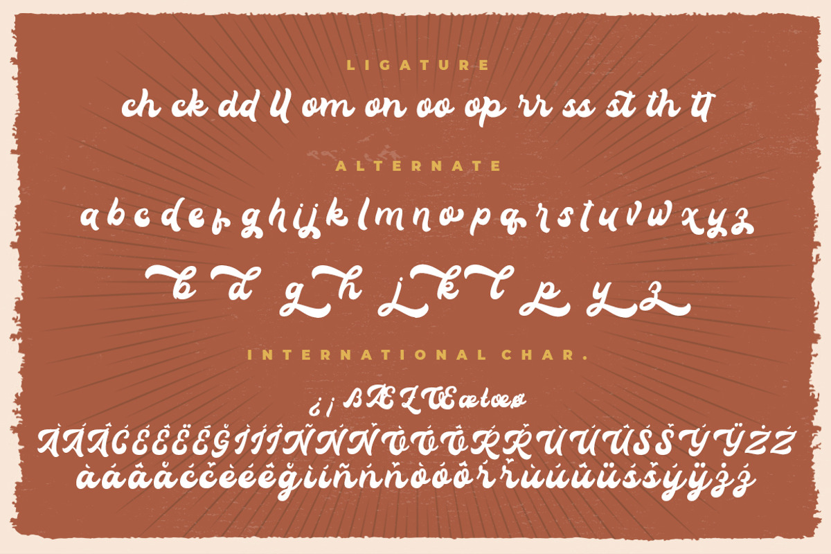 Klassik Style Retro Bold Script, a Script Font by Creatype Studio (Photo 8 of 9)