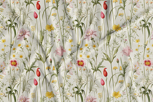 Wildflowers Print Seamless Patterns