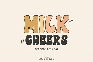 MILK CHEERS Font