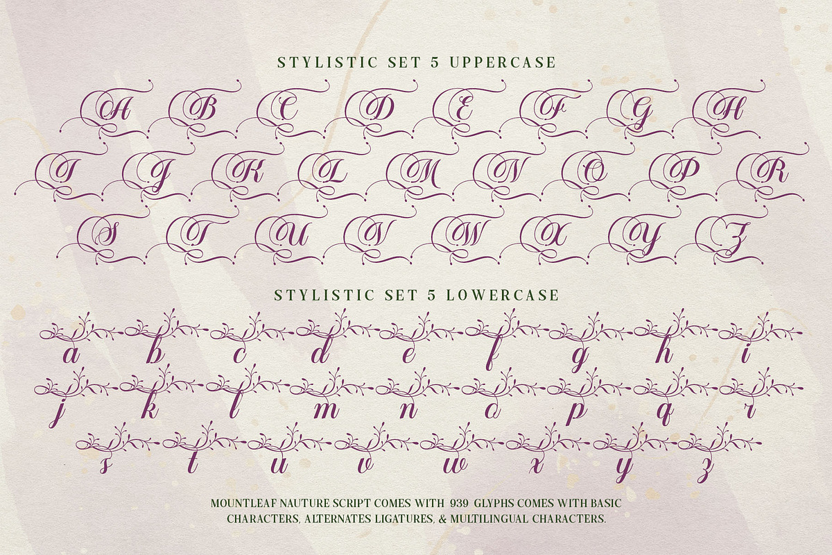 Mountleaf Typeface, a Script Font by alit design (Photo 10 of 20)