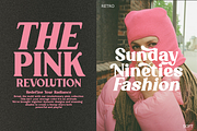 Sunday Nineties - Retro Serif Font, a Serif Font by SaktiAvellin (Thumbnail 4 of 10)