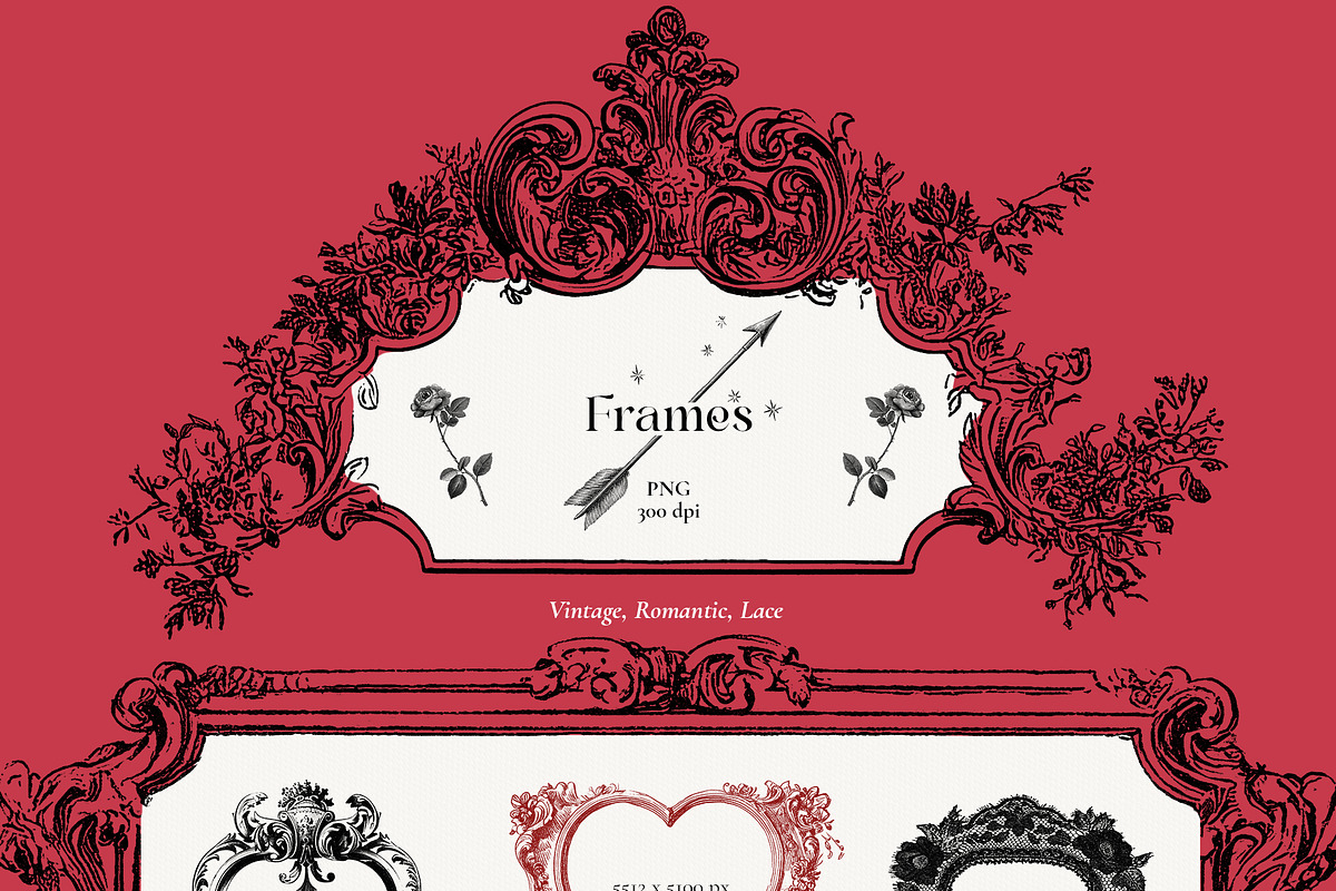 Vintage romance- Valentine's day, a Seasonal Illustration by Pamyatka Shop (Photo 8 of 18)