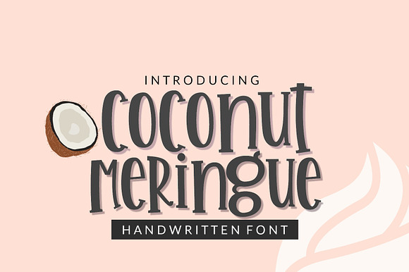Coconut Meringue Handwritten Font preview 7