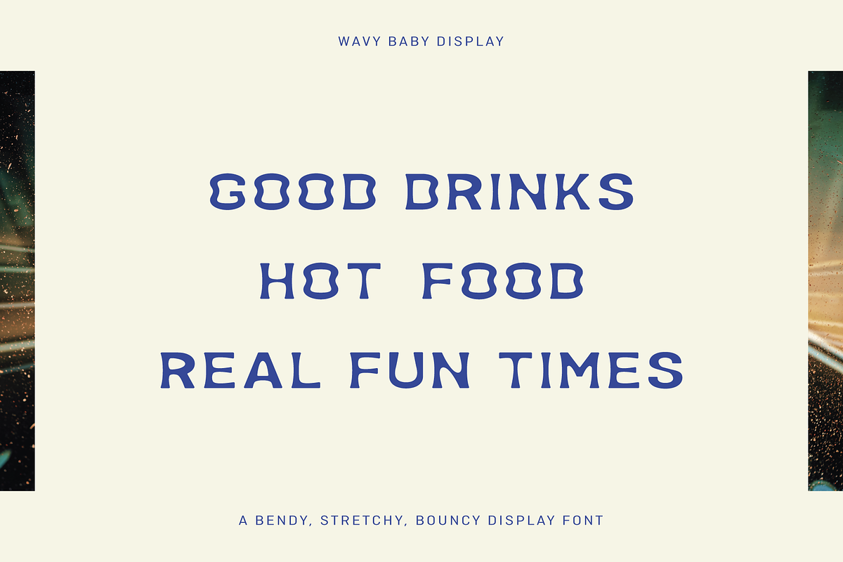 Wavy Baby Display Font, a Sans Serif Font by mollydeering (Photo 4 of 4)