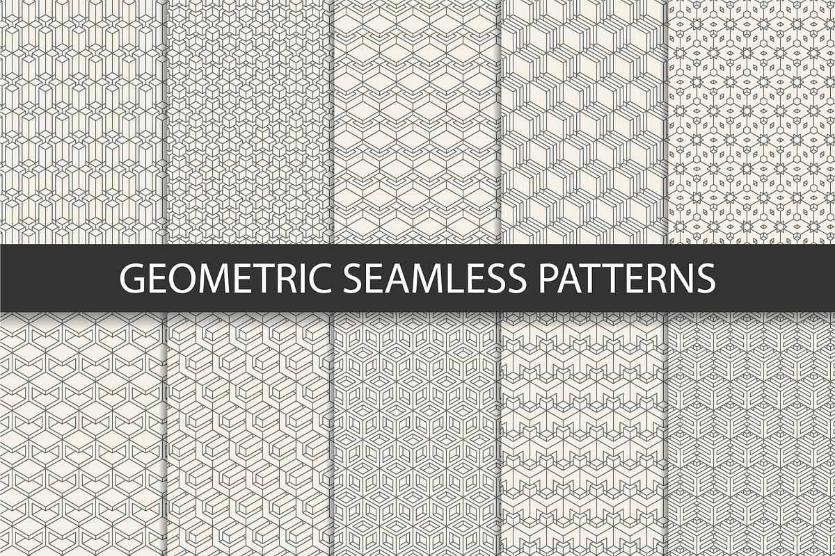 Geometric Vector Patterns, a Pattern Graphic by Plaid4You (Photo 1 of 7)