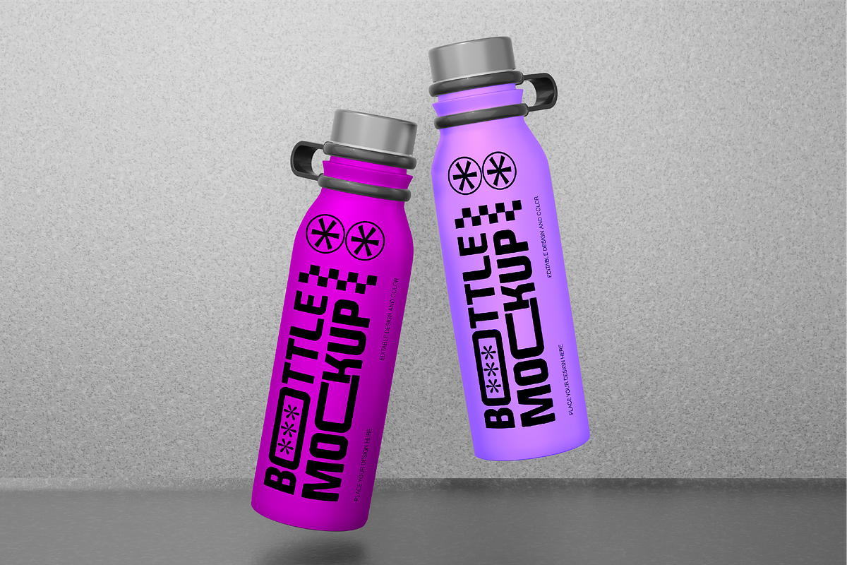 Stainless Steel Bottle Mockup, a Product Mockup by AgusPrima (Photo 1 of 2)